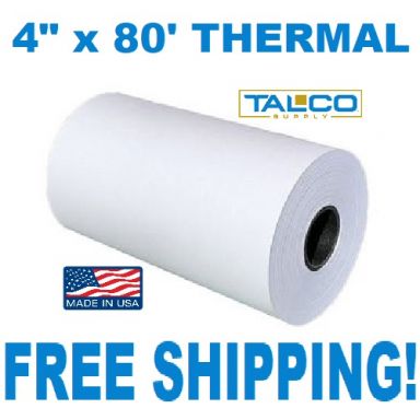 4" x 80' Heavyweight Thermal Paper Rolls